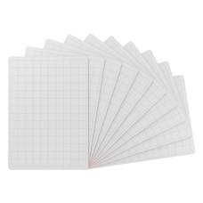 Classmates Rigid Whiteboards - Non-magnetic - A4 Gridded - Pack 10 - pack of 10